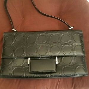 Ferragamo bag. Black vintage purse